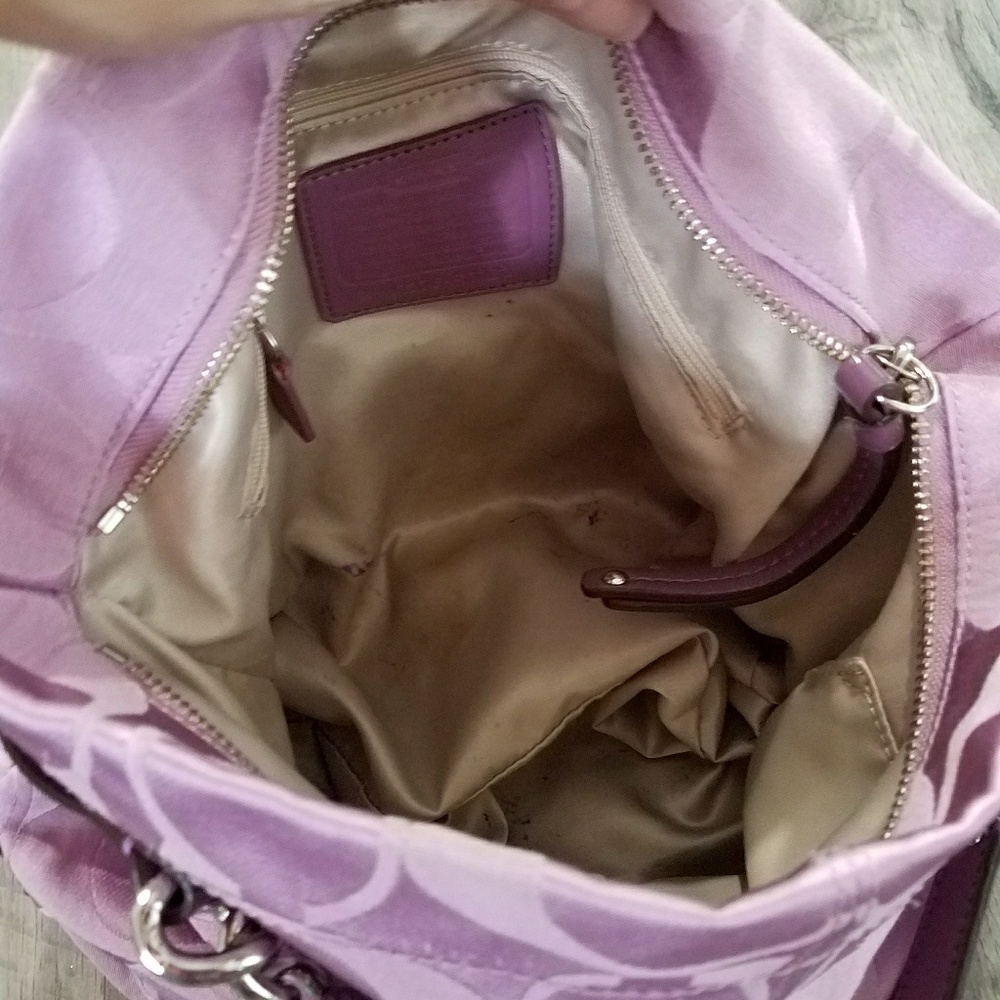 Coach purple handbag